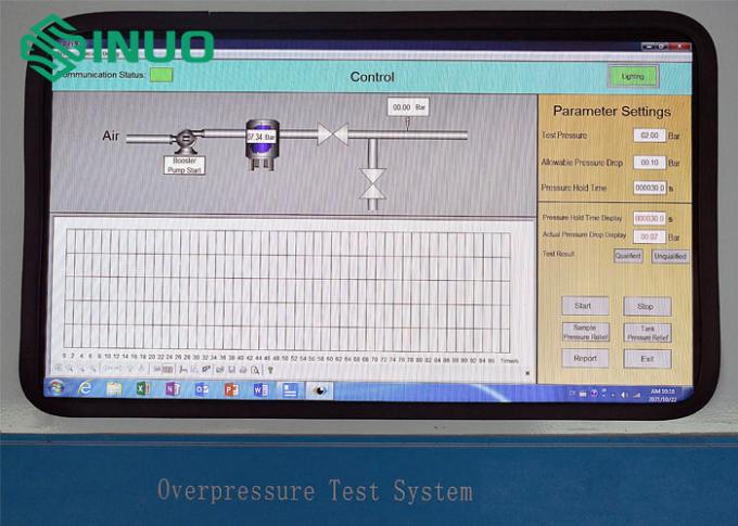 Système de test de surpression de test de fuite de pression de véhicule électrique CEI 62196-3 1