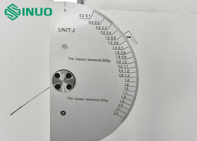 Dispositif d'étalonnage du marteau de ressort pour détecter l'énergie d'impact IEC60068-2-75 3