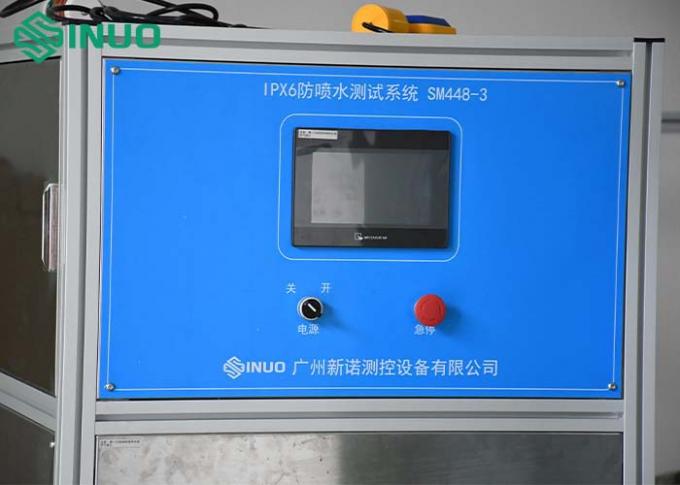 IEC 60529 IPX6 Système d'essai de protection contre les éclaboussures d'eau pour les essais sous la pluie sur véhicule avec réservoir d'eau 2