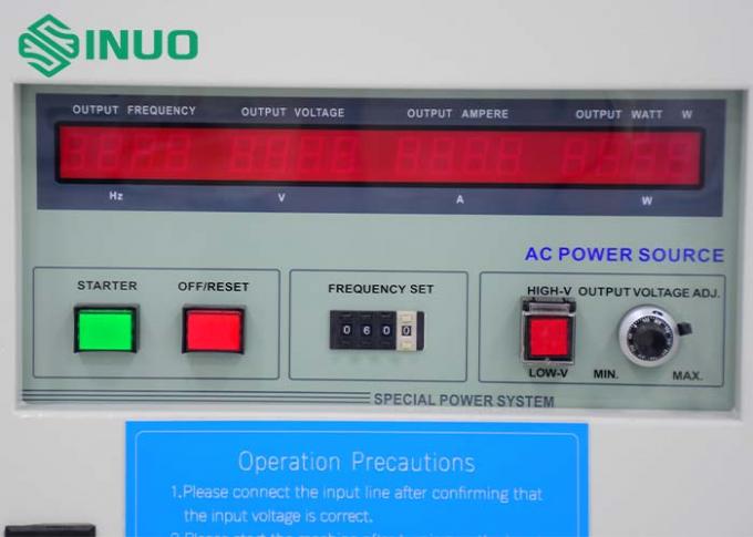 Appareil électrique à courant alternatif à phase unique 5KVA IEC 61800-2 utilisé pour les appareils ménagers 1
