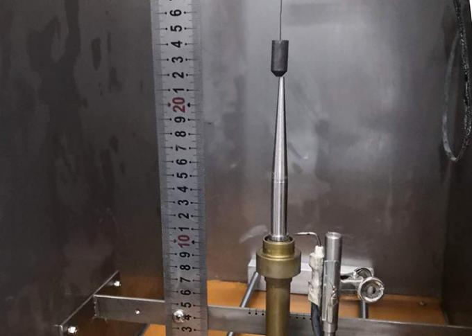 IEC60332-1-2 choisissent la chambre verticale isolée d'essai d'acier inoxydable de flamme de fil ou de câble 1kW 45° 2