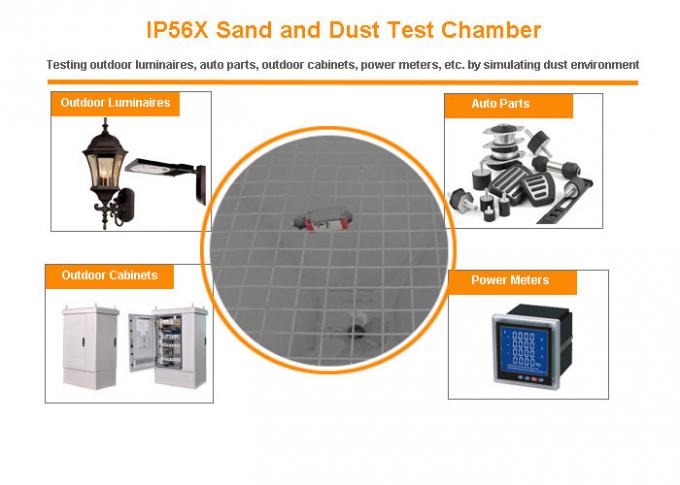 Chambre d'essai concernant l'environnement de sable/poussière pour la protection d'IP5 IP6 contre les corps étrangers solides 0