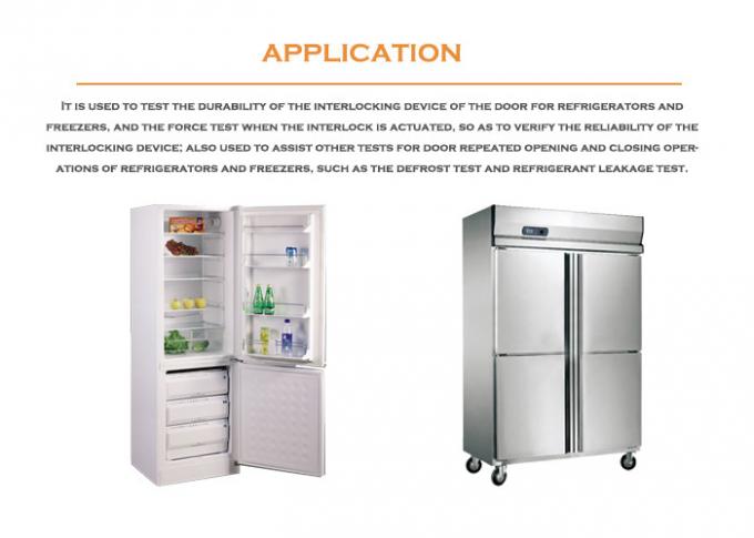 Machine d'essai ouverte de résistance et de traction de porte de congélateur de réfrigérateur de la station IEC60335-2-24 simple 0